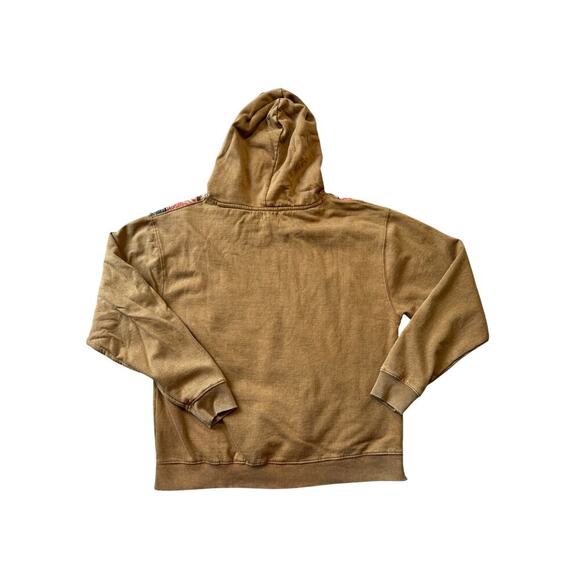 Simply Southern Sweatshirt, size women's medium; SUNSHINE patchwork design; boho - Picture 2 of 9